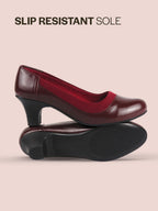 closed toe block heels
