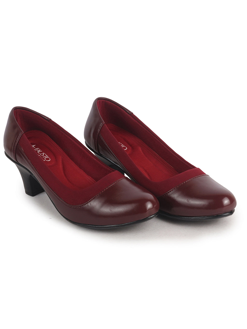 elegant round toe daily wear pumps