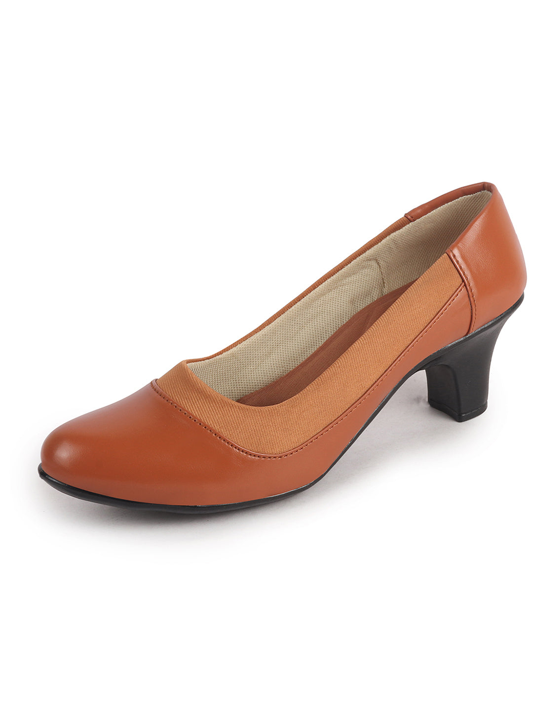 classic dark red slip on dress pumps