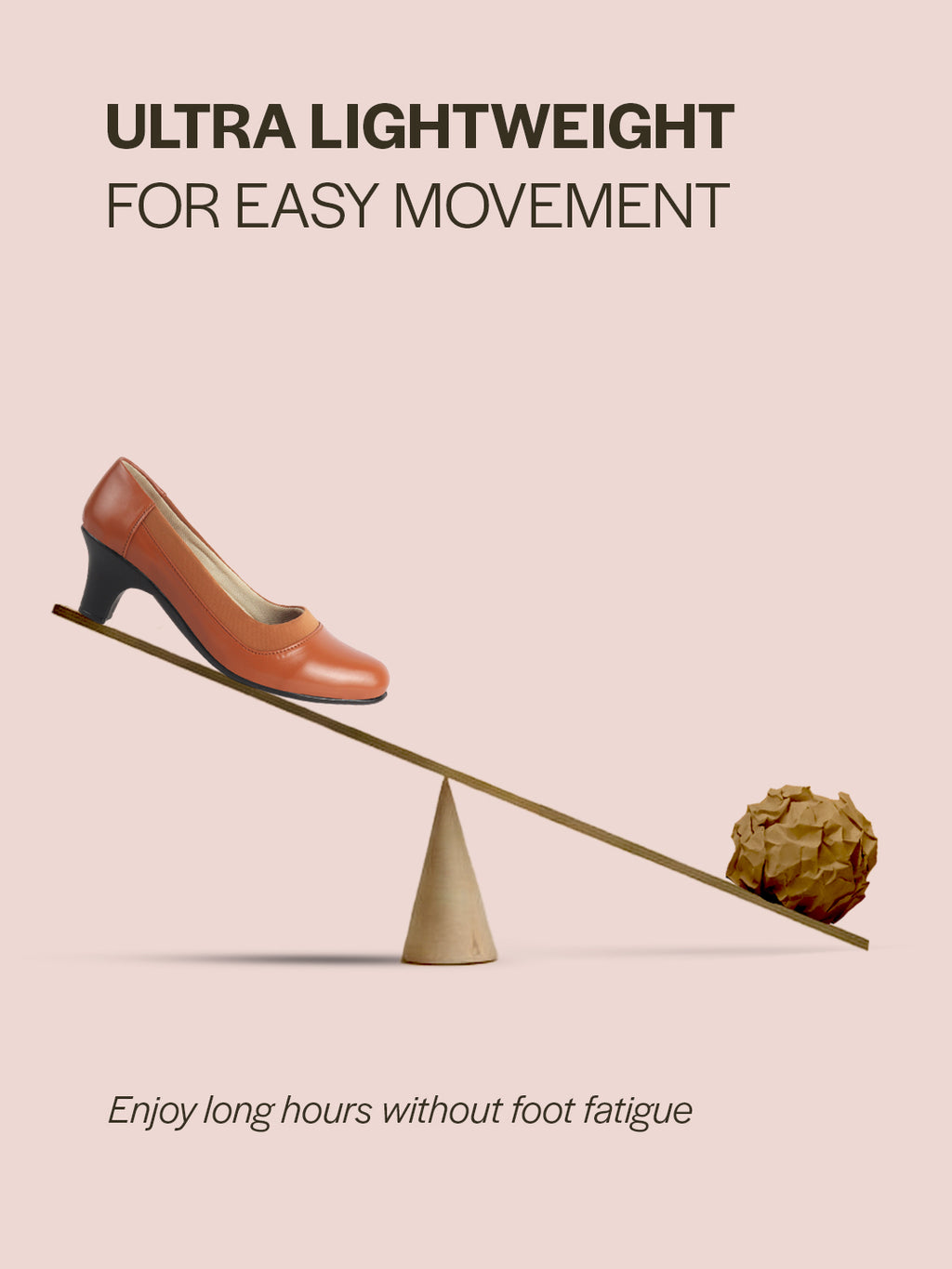 cushioned sole office wear heels red