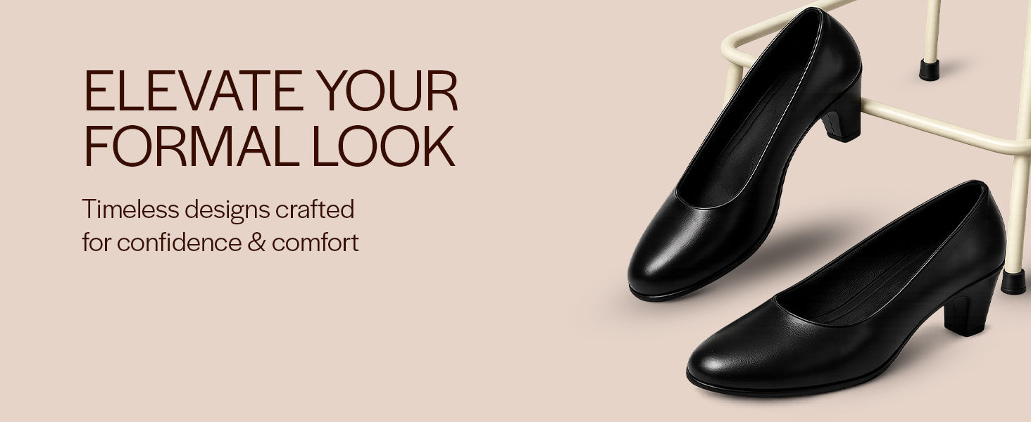 Women Tan Round Toe Sturdy Block Heel Pumps For Formal Office Wear|Comfort Slip-On Dress Shoes with Ergonomic Padded Insole|Evening Parties & Work Wear