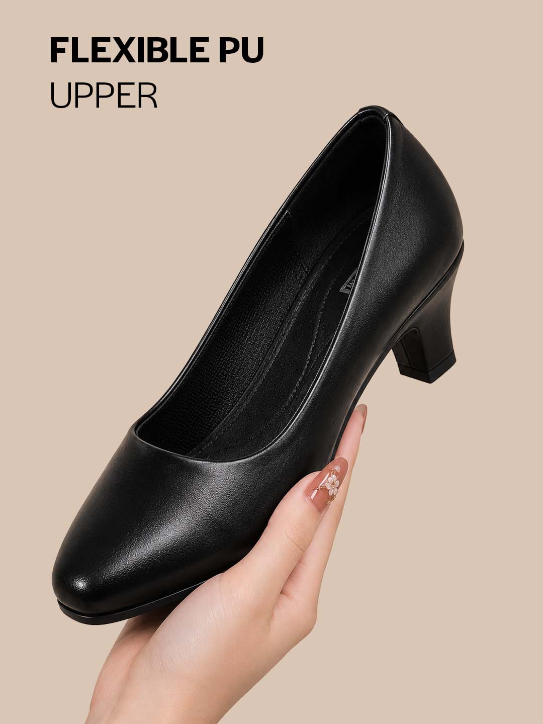 women low heel pumps