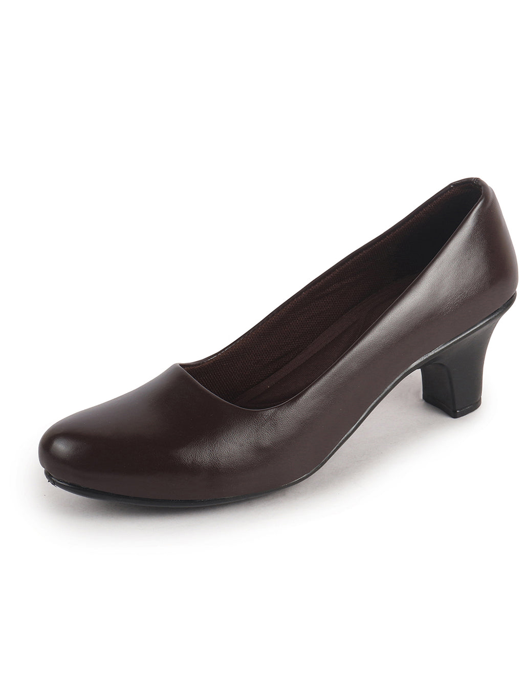 elegant round toe daily wear pumps