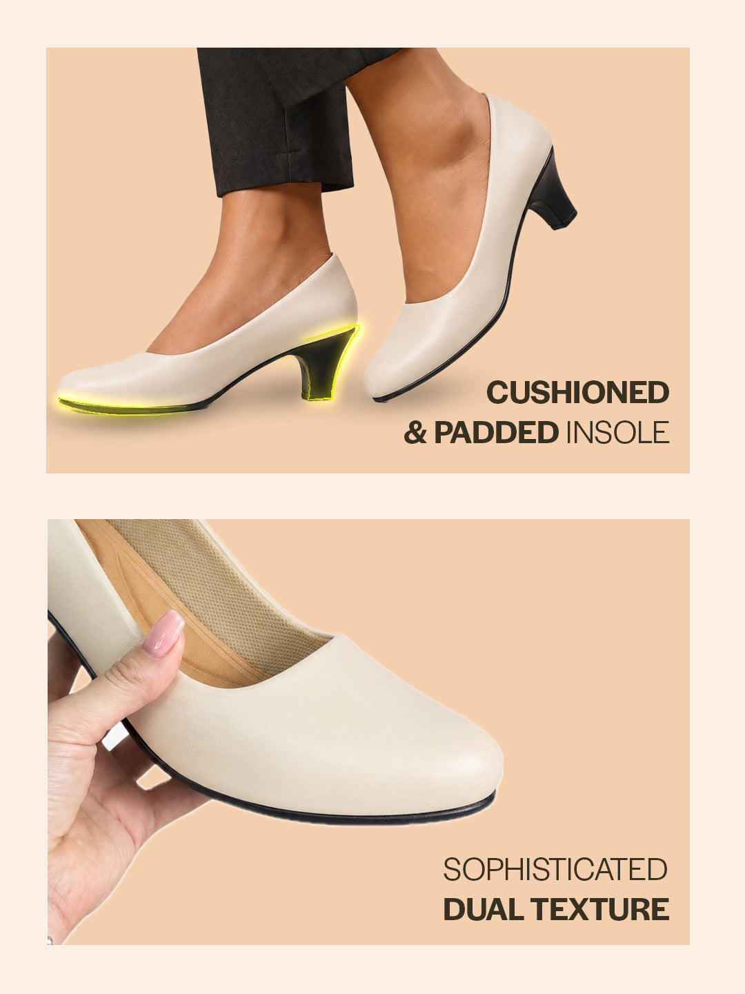 light closed toe block heels