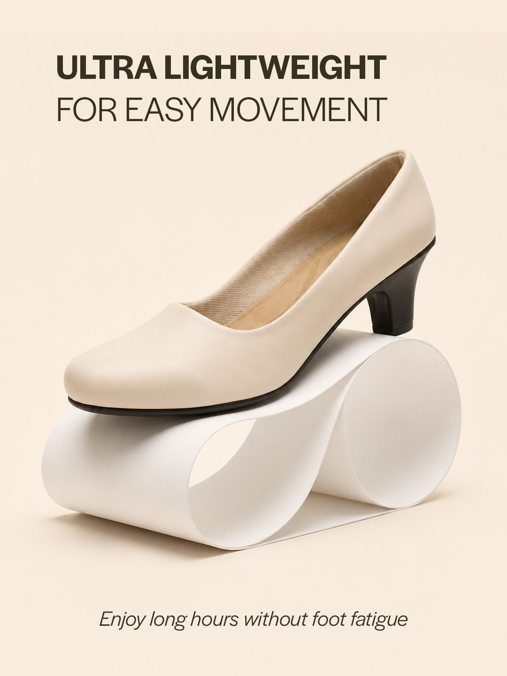 light closed toe block heels