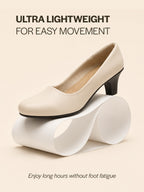light closed toe block heels