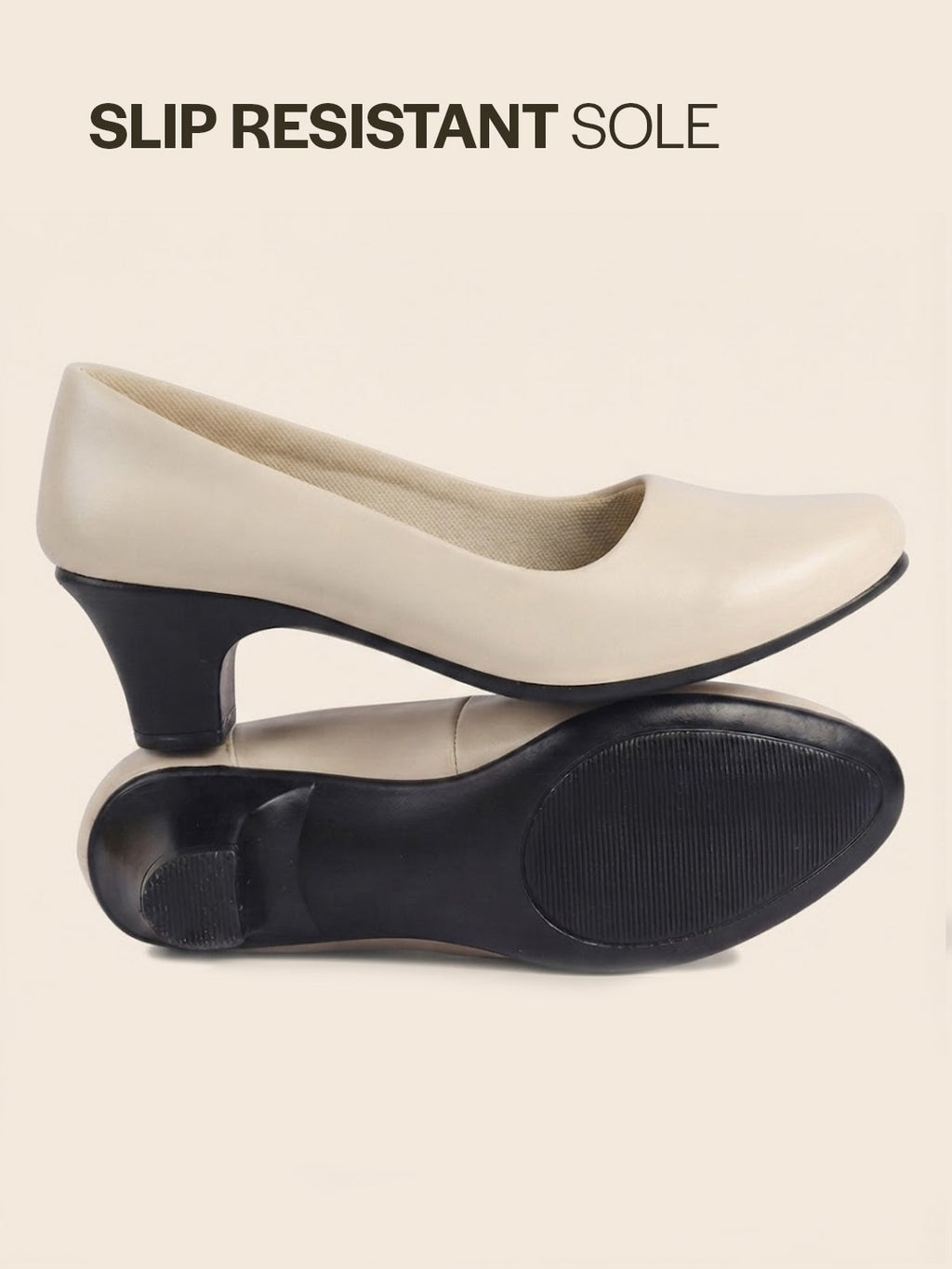 light closed toe block heels