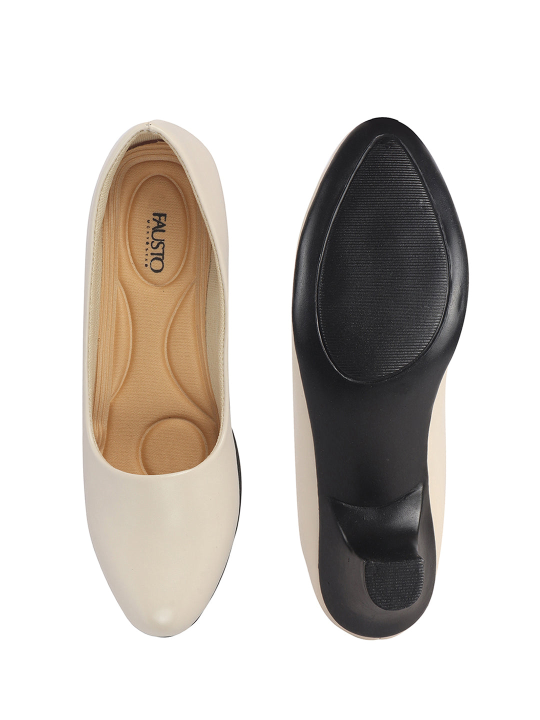 elegant round toe daily wear pumps