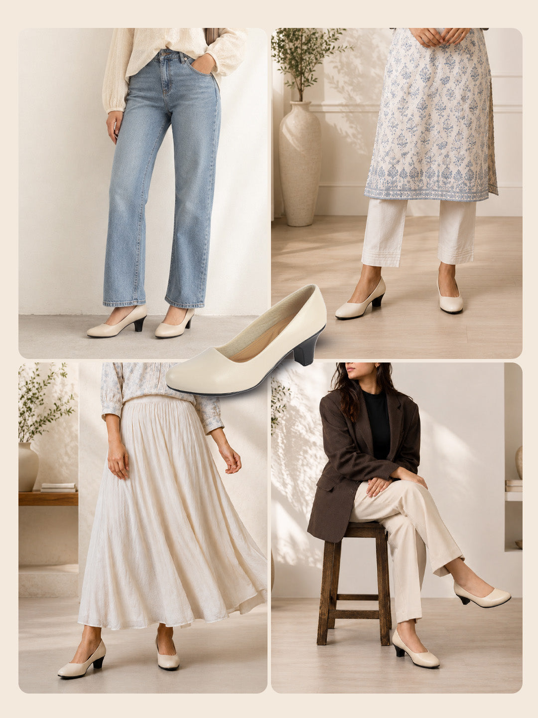 light closed toe block heels