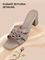 square toe slide sandals for women