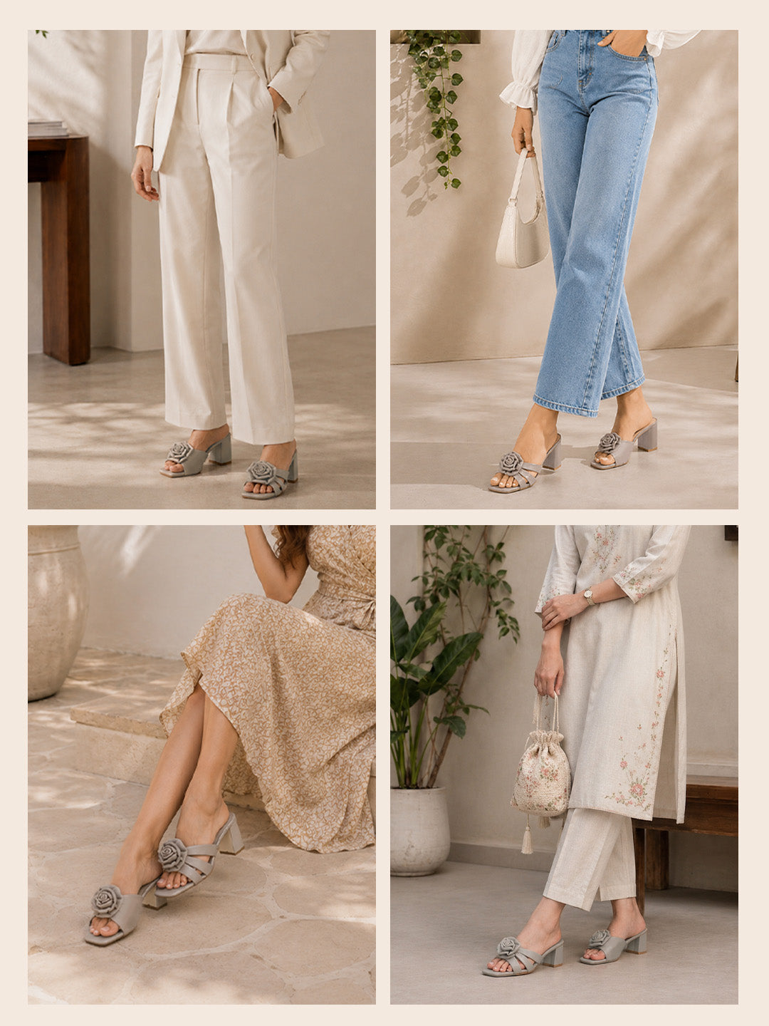square toe slide sandals for women
