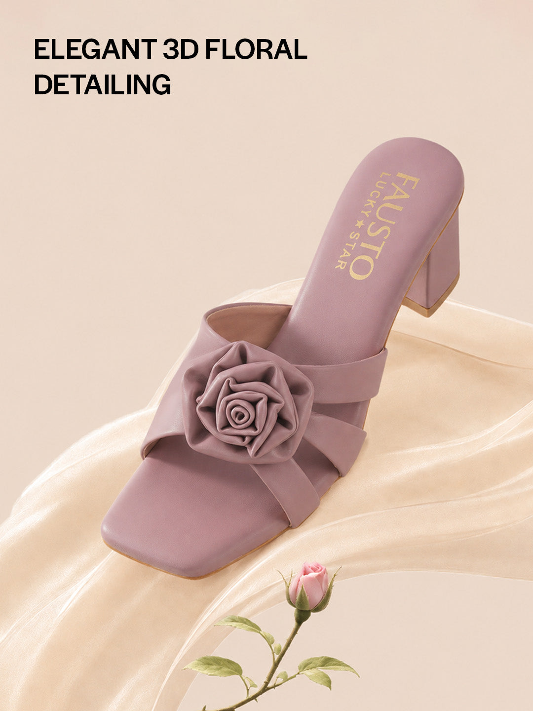 designer block heel slip ons