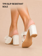 wedding party wear heeled mules