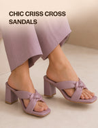 square toe padded strap sandals