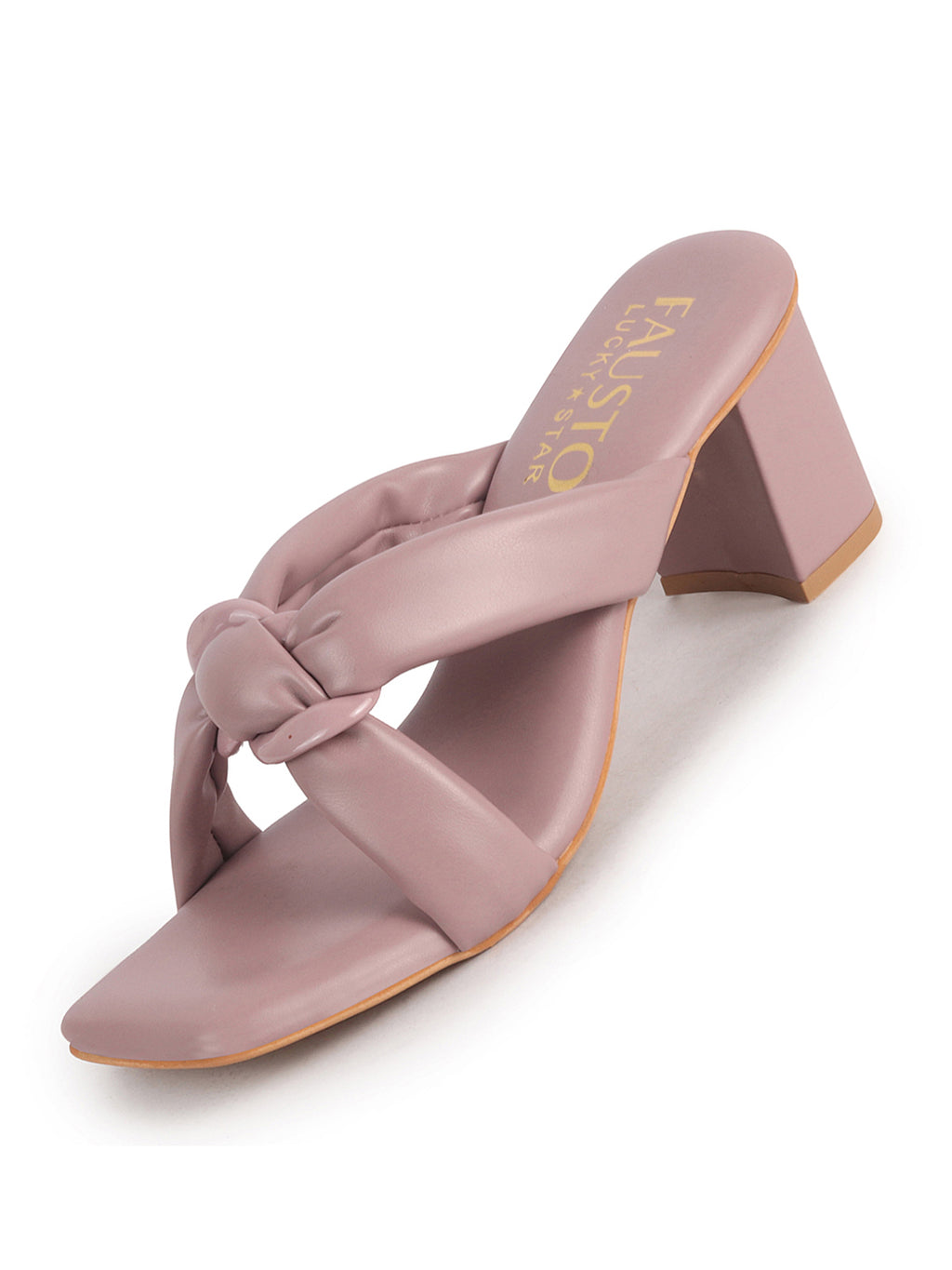 square toe padded strap sandals