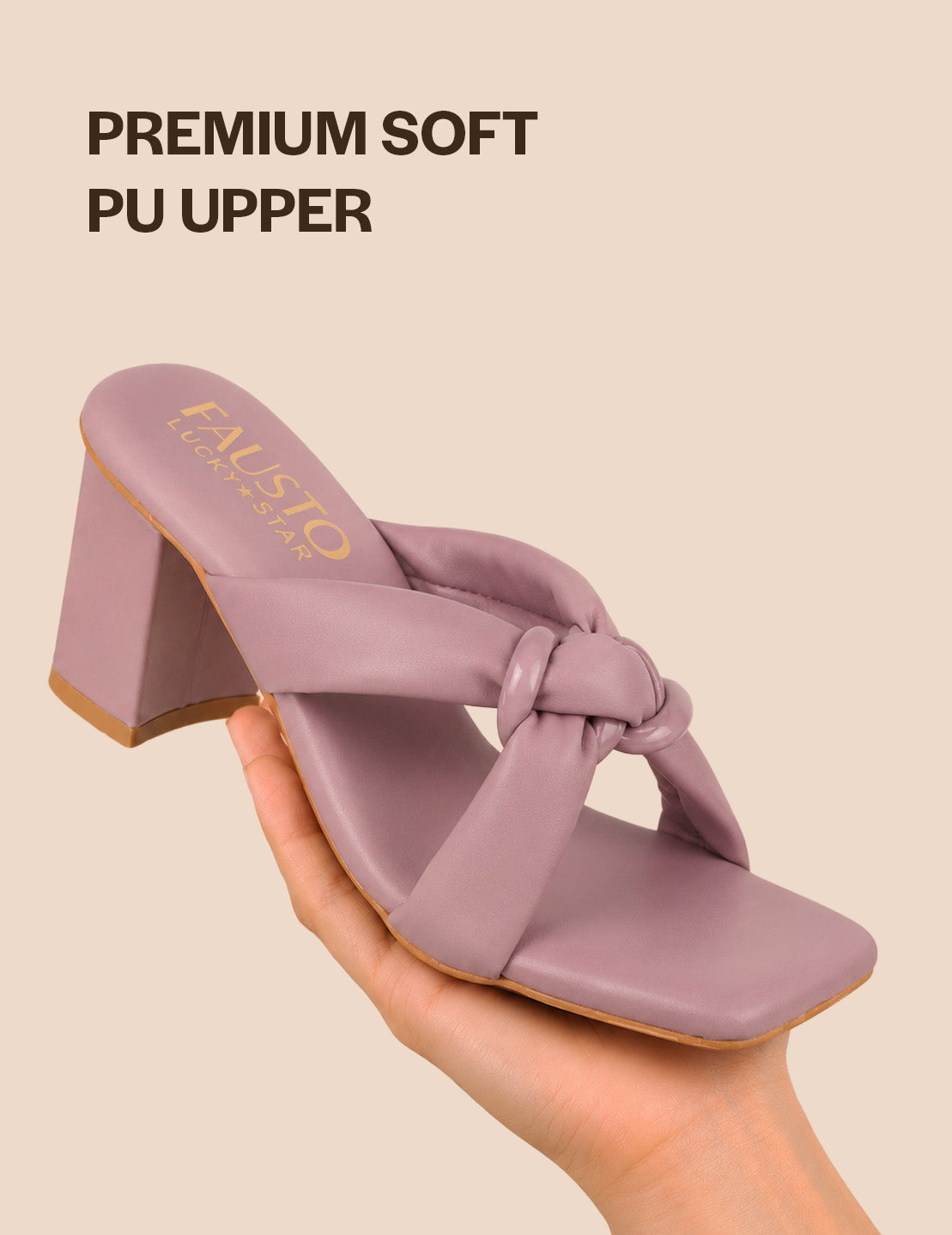 square toe padded strap sandals