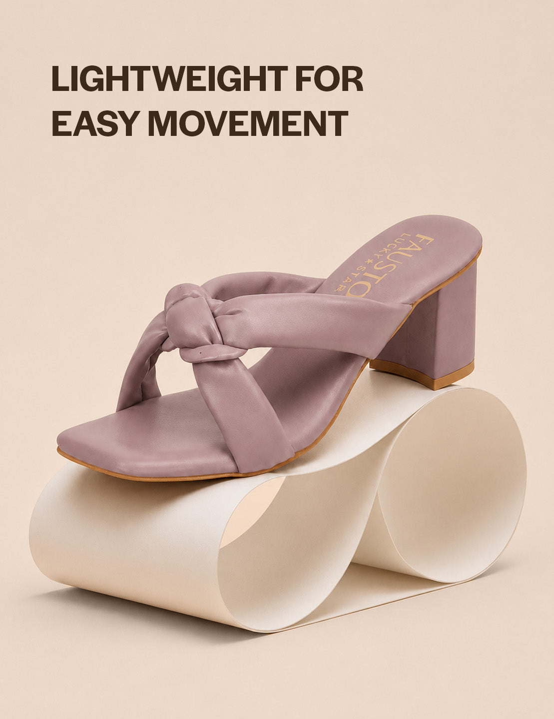 square toe padded strap sandals