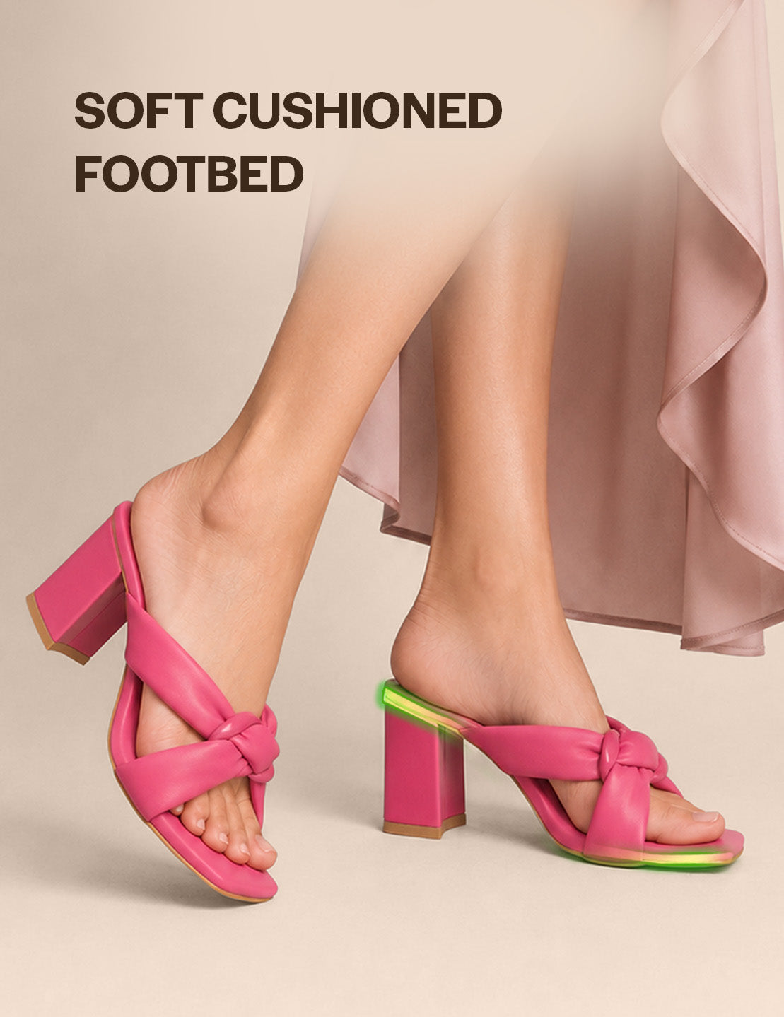 pastel designer slip on heels