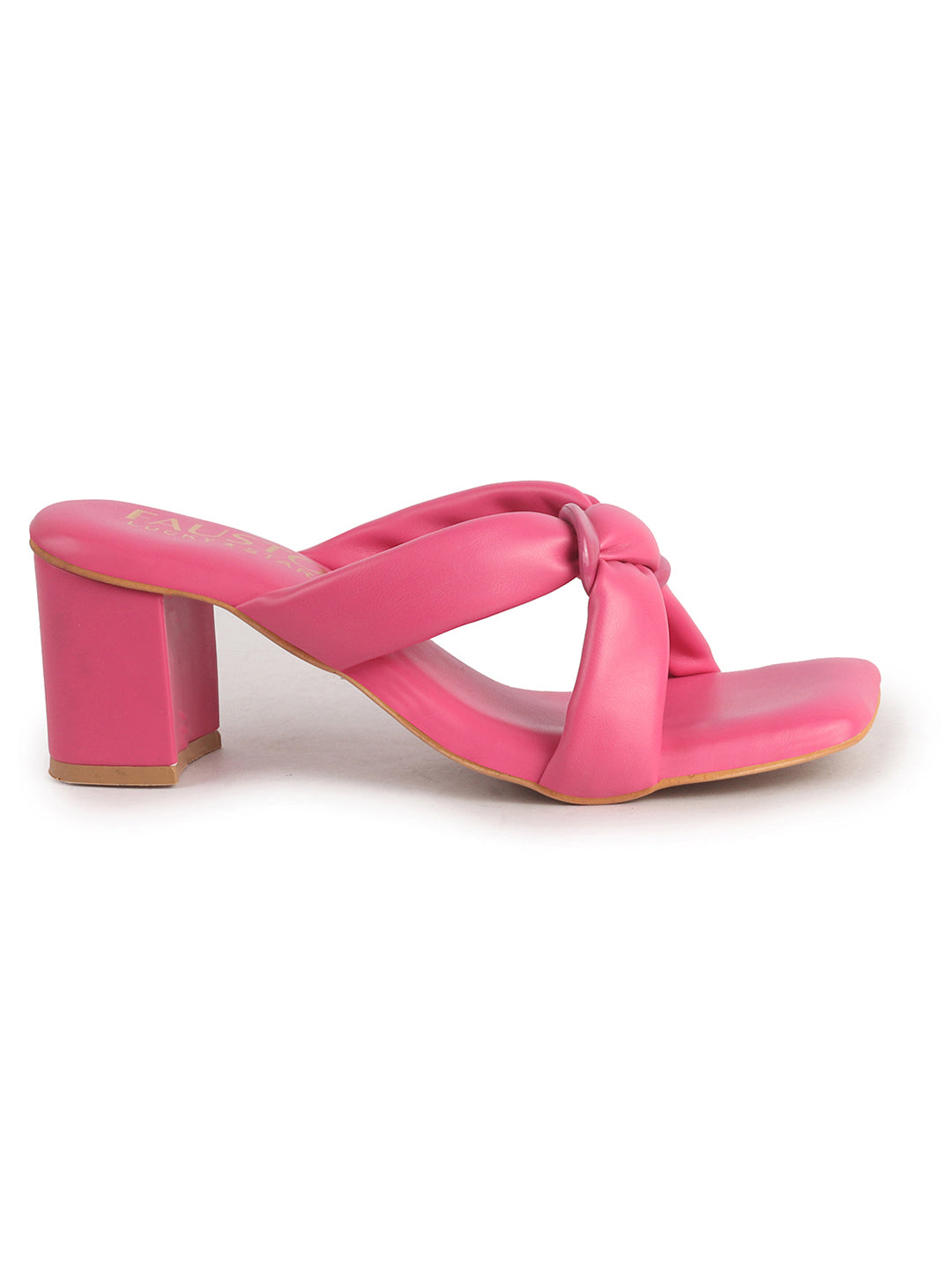 square toe padded strap sandals