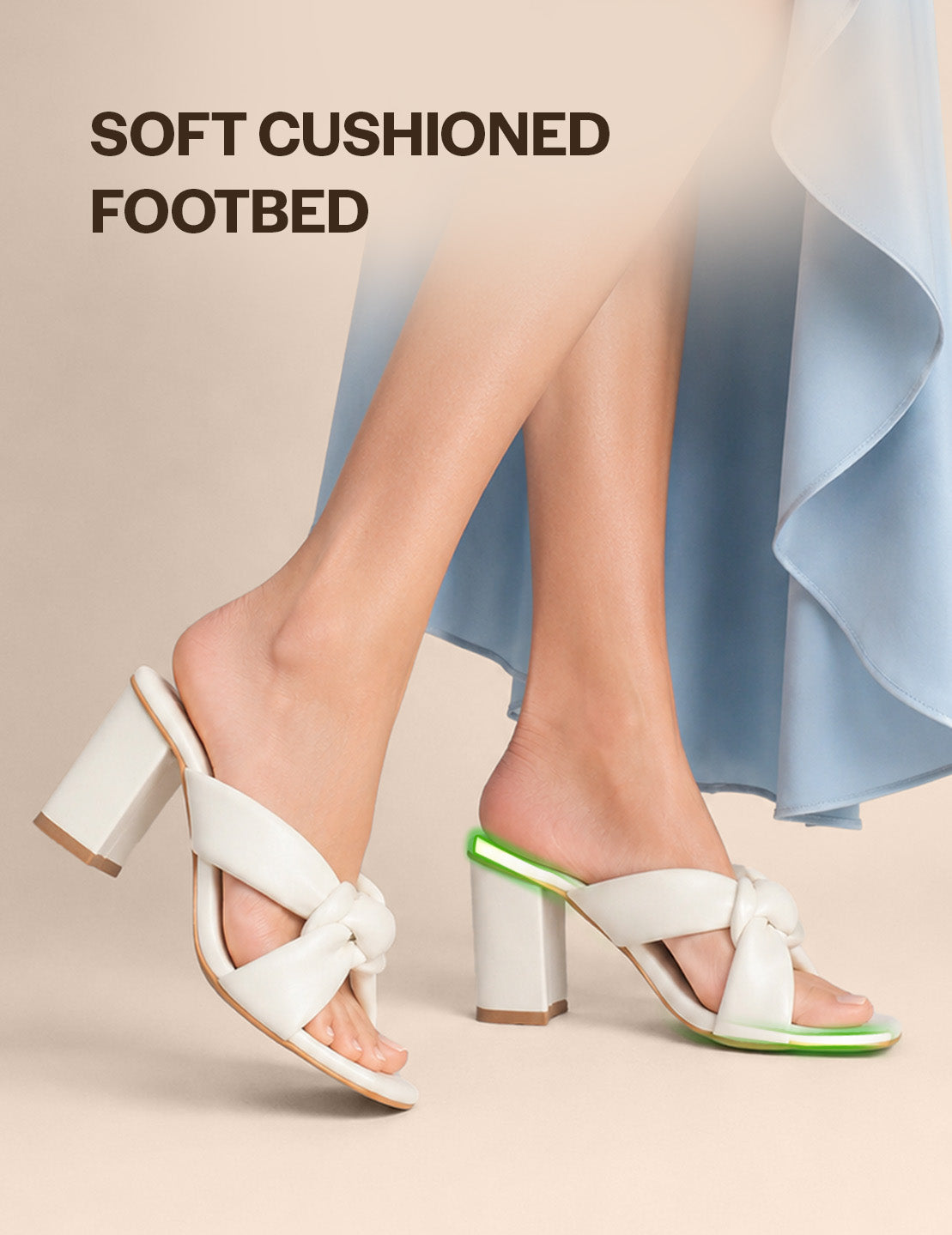 dusty twist strap heeled mules