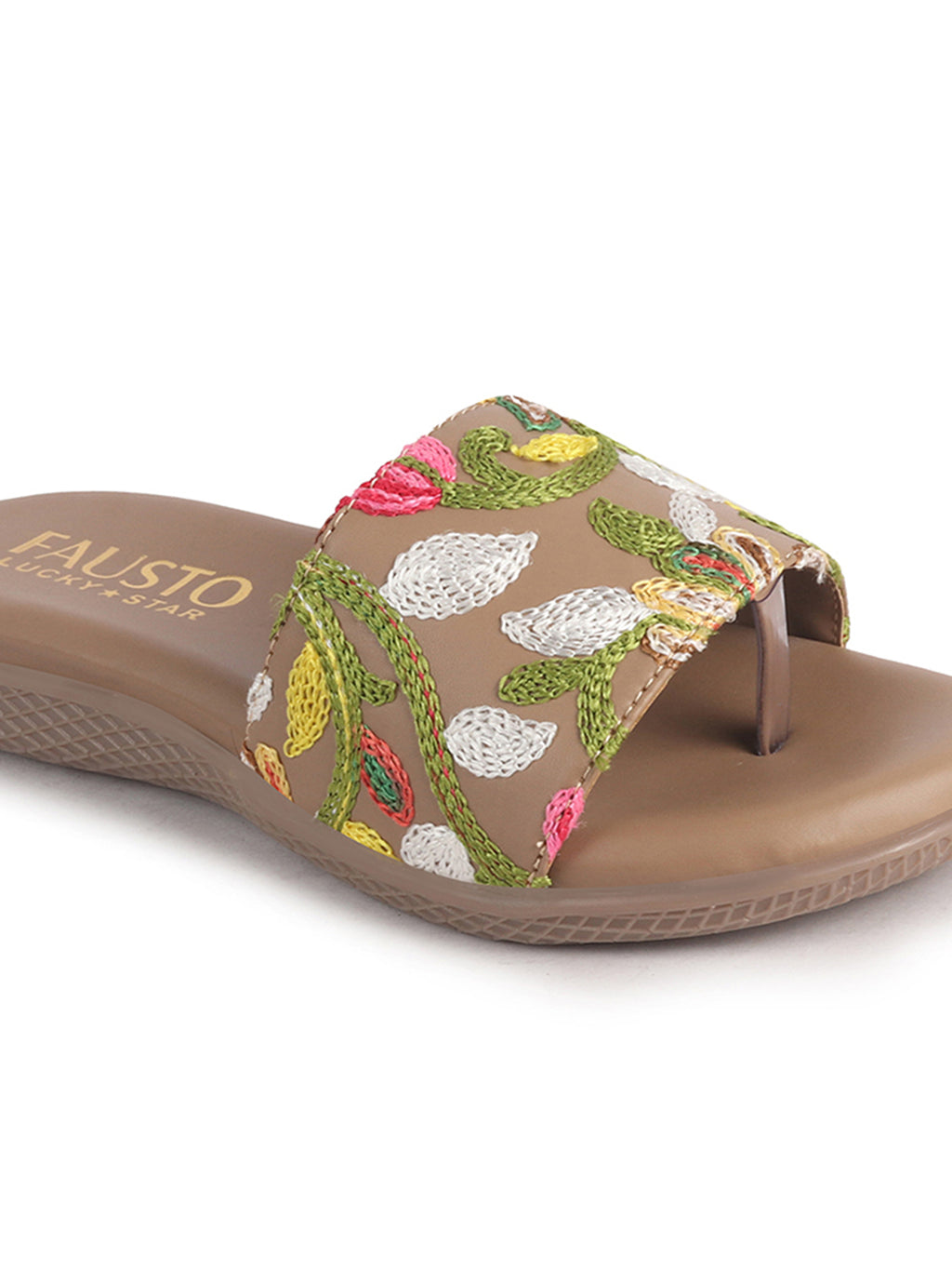 women festive wear flat slides