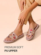 toe ring slide sandals