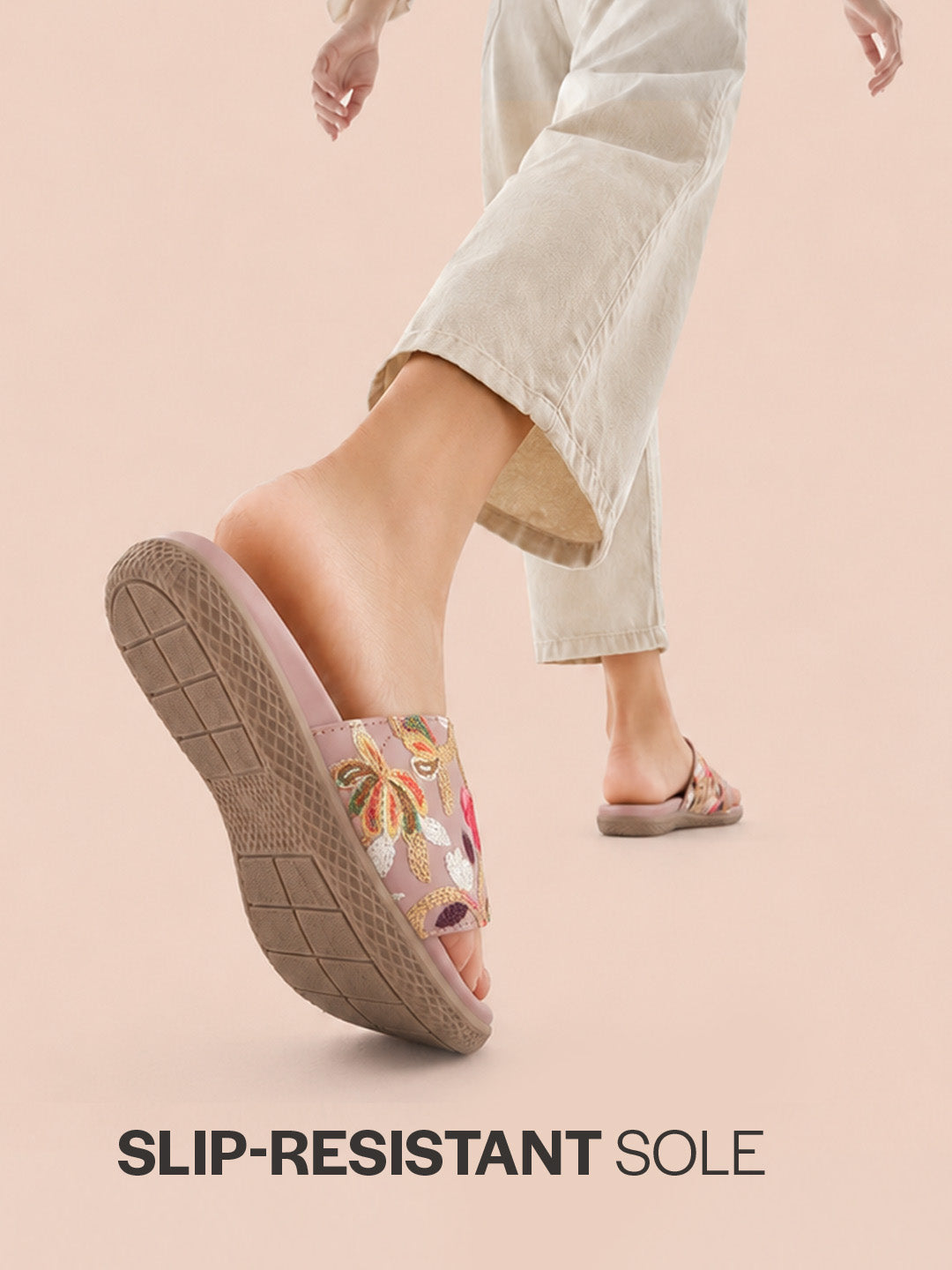 toe ring slide sandals