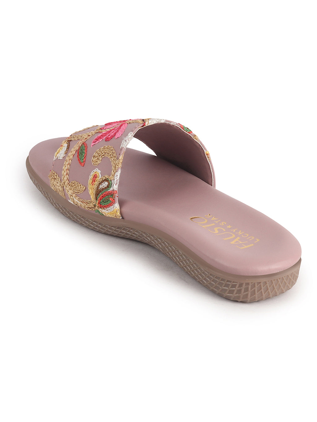 women festive wear flat slides