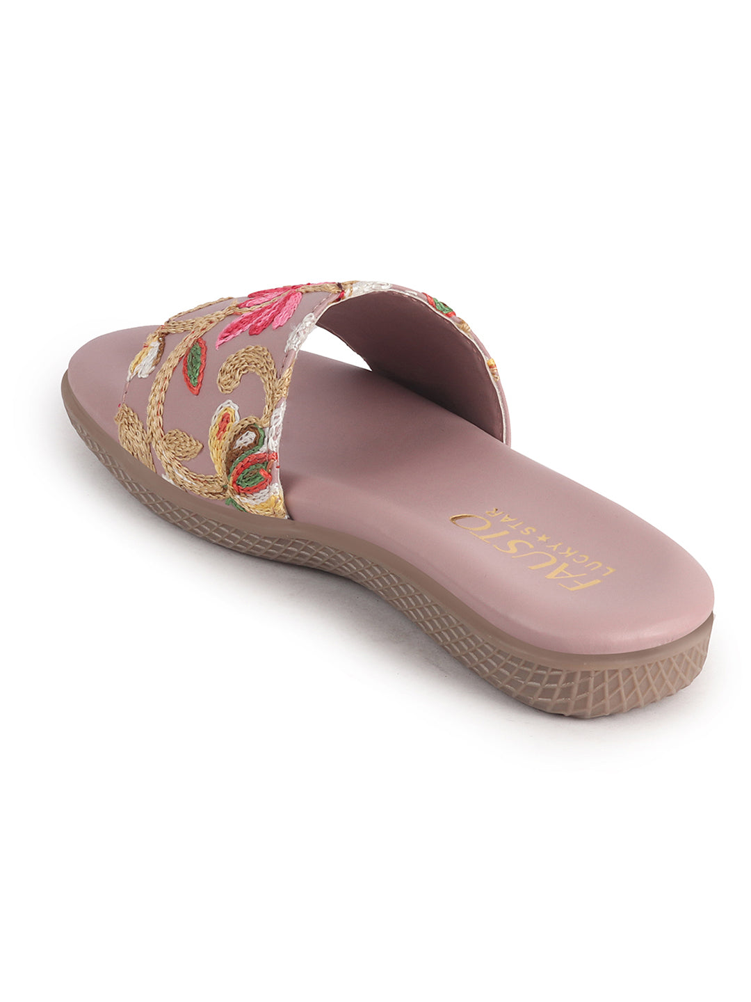 women festive wear flat slides