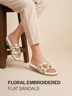 designer thread embroidery wedding sandals