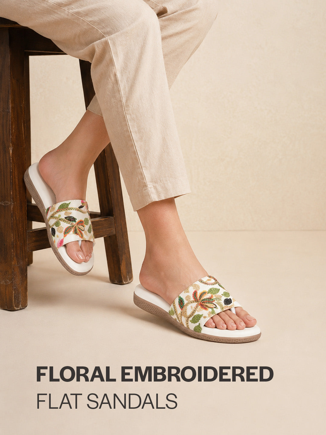 designer thread embroidery wedding sandals