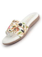 designer thread embroidery wedding sandals