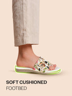 designer thread embroidery wedding sandals