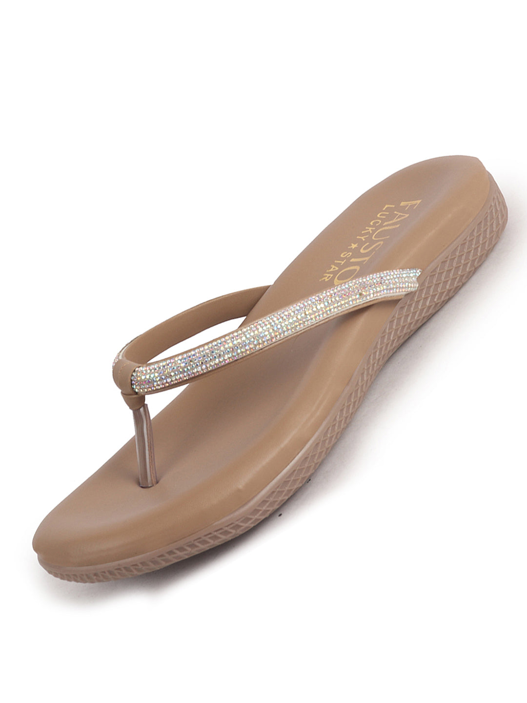 women rhinestone flip flops elegant
