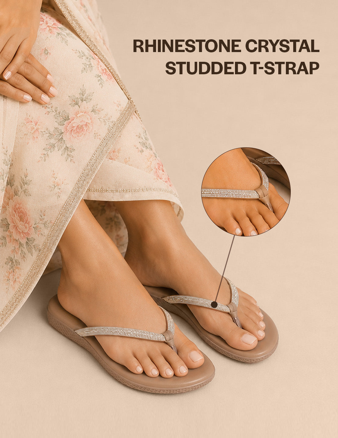 women rhinestone flip flops elegant