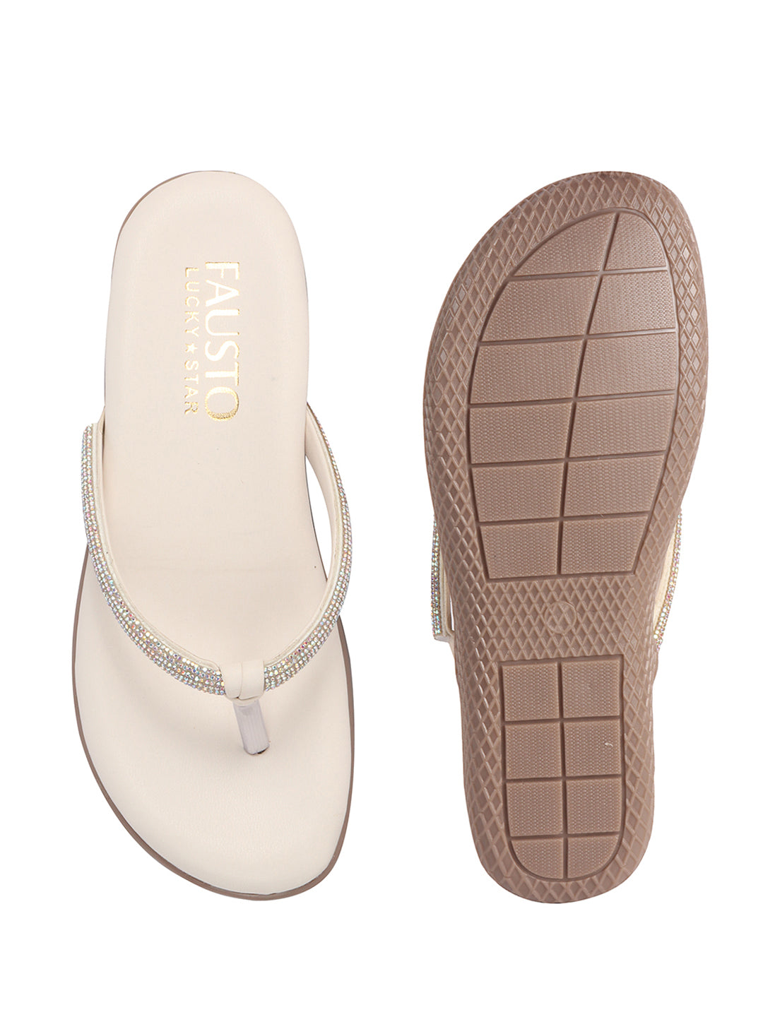 sparkle thong sandals for women