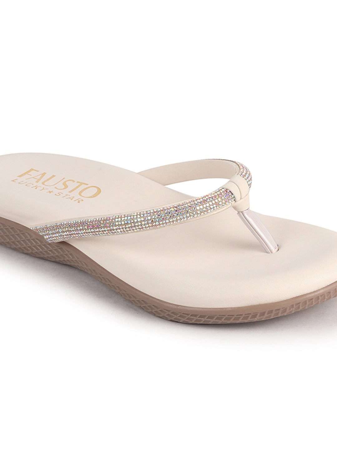 sparkle thong sandals for women