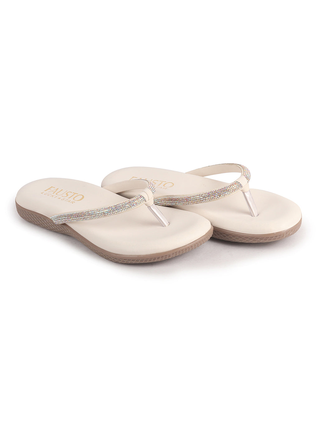 sparkle thong sandals for women