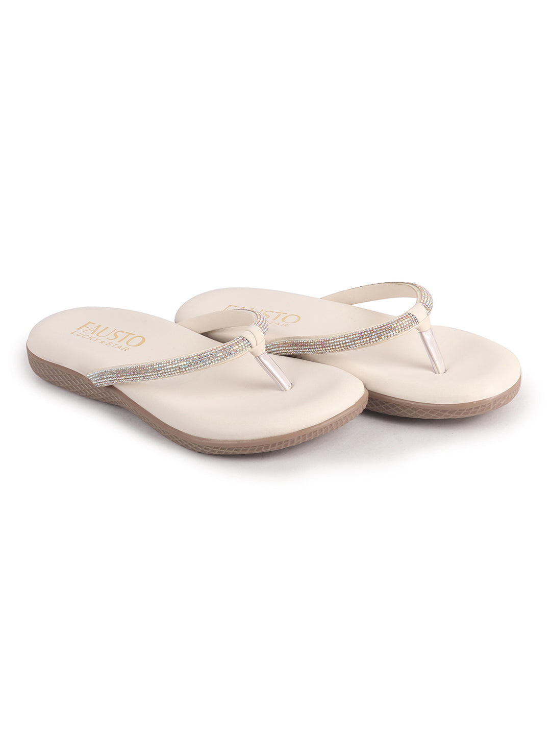 sparkle thong sandals for women