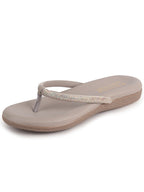 dressy rhinestone thong sandals
