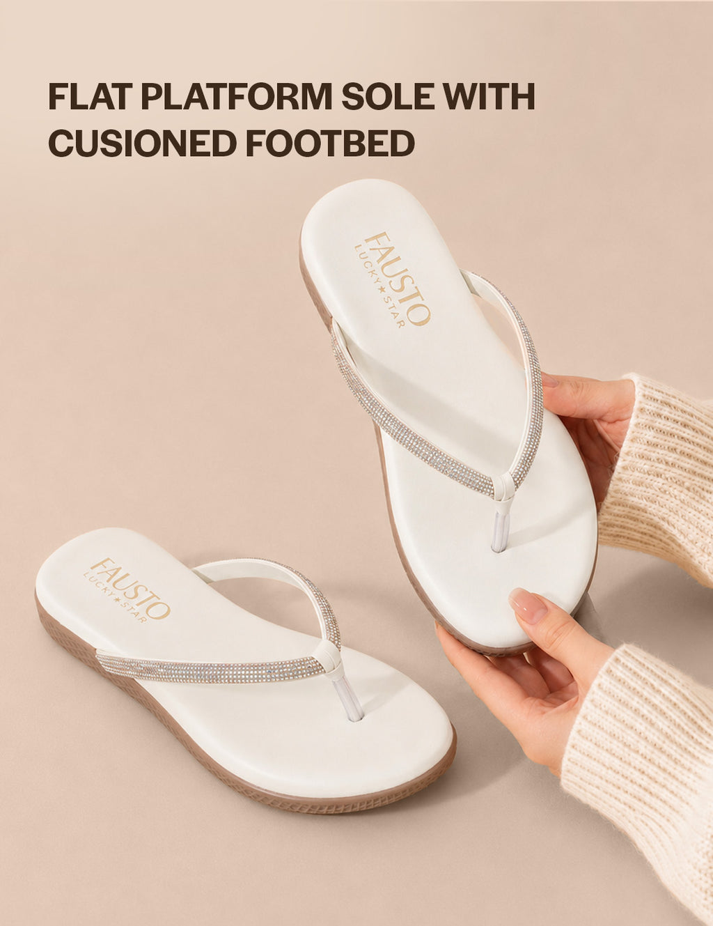 designer diamond strap flat sandals