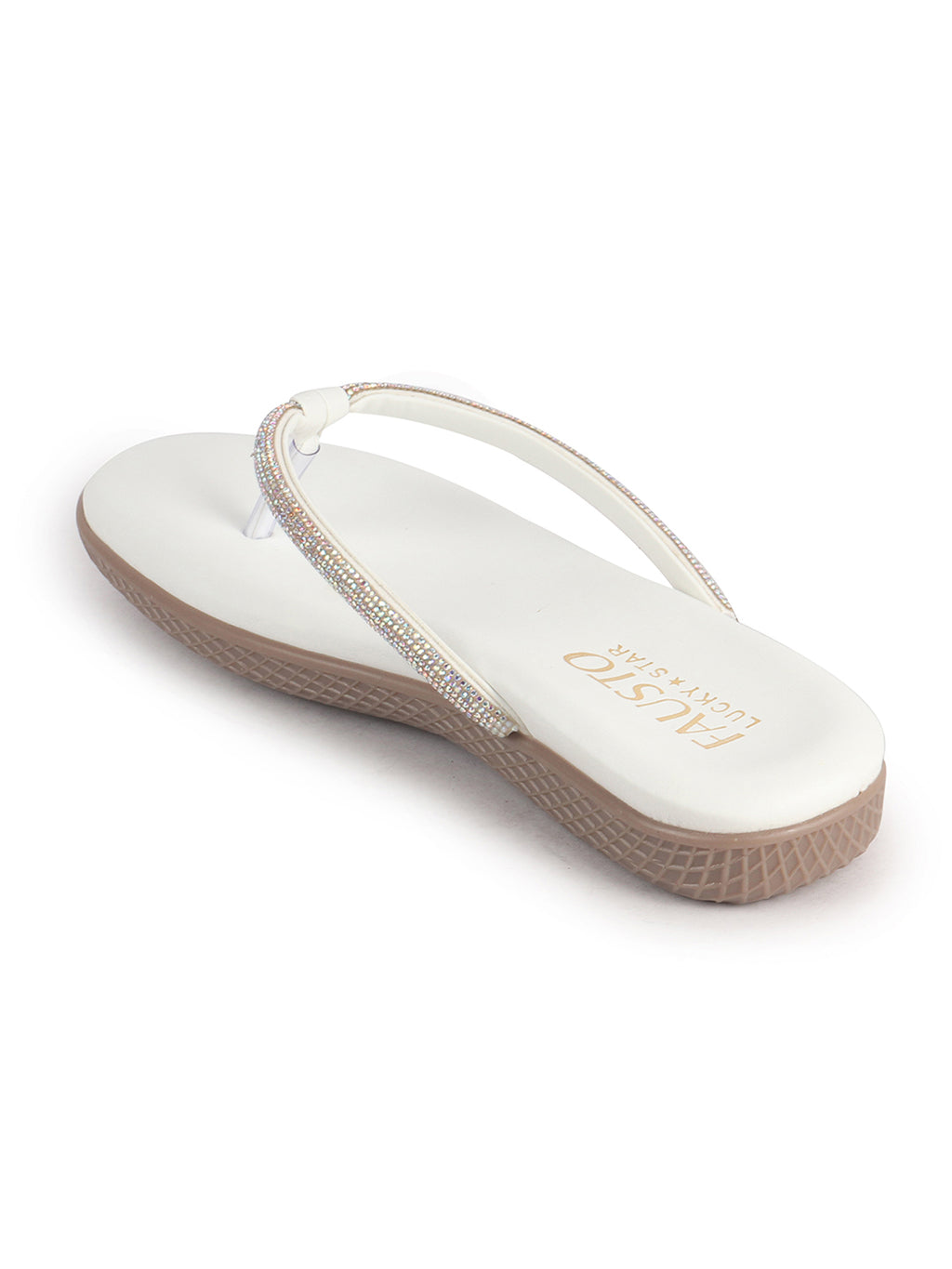 sparkle thong sandals for women
