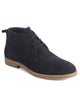 Men Blue Suede Leather Ankle Length Lace Up Chukka Boots|Biking Boot with Anti-Skid Honey TPR Sole|Formal, Office, Casual Wear, Winter Outfits, Travel