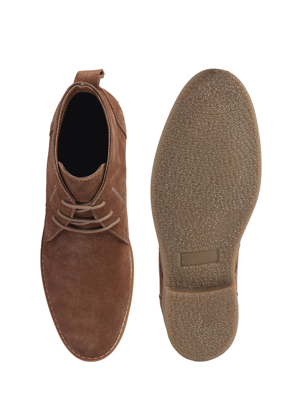 Men Brown Suede Leather Ankle Length Lace Up Chukka Boots|Biking Boot with Anti-Skid Honey TPR Sole|Formal, Office, Casual Wear, Winter Outfits, Travel