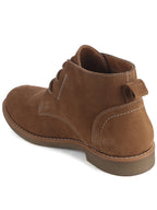 Men Camel Suede Leather Ankle Length Lace Up Chukka Boots|Biking Boot with Anti-Skid Honey TPR Sole|Formal, Office, Casual Wear, Winter Outfits, Travel