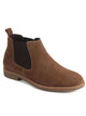 Men Brown Suede Leather High Ankle Slip-On Chelsea Boot with Cushioned Insole|Anti Skid Honey TPR Sole|Shoe for Winter Outfits, Office, Travel, Semi Formal