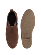 Men Camel Suede Leather High Ankle Slip-On Chelsea Boot with Cushioned Insole|Anti Skid Honey TPR Sole|Shoe for Winter Outfits, Office, Travel, Semi Formal