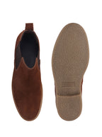 Men Cognac Suede Leather High Ankle Slip-On Chelsea Boot with Cushioned Insole|Anti Skid Honey TPR Sole|Shoe for Winter Outfits, Office, Travel, Semi Formal