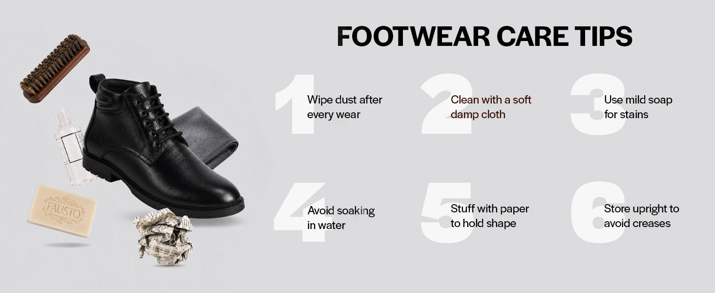 Men Black Genuine Leather Ankle Length 5-Eye Lace Up Chukka Boots|Biking Boot with Anti-Skid Durable Sole|Formal, Office & Casual Wear