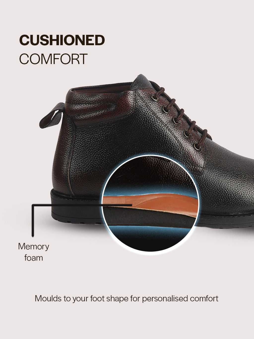 grain leather boot